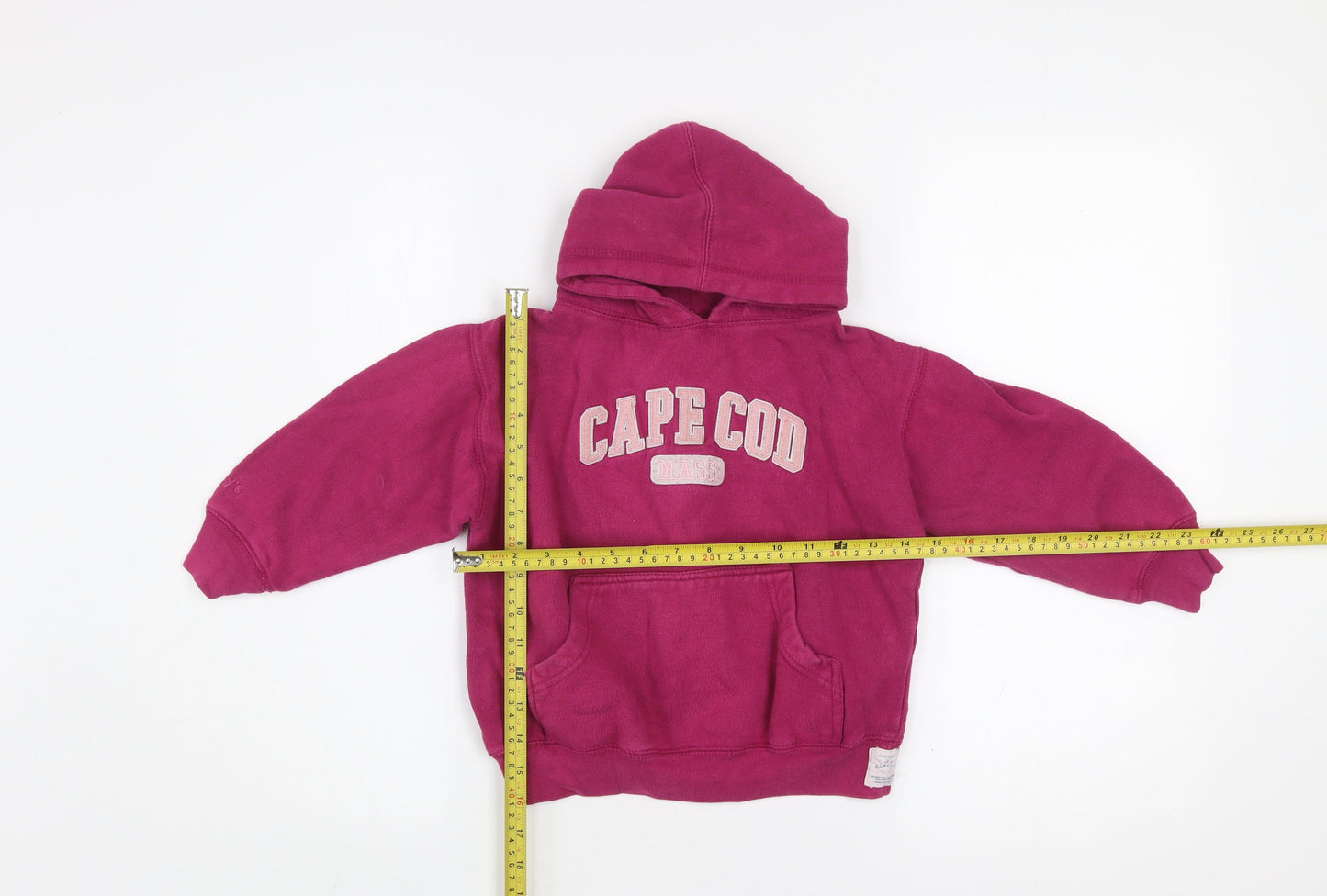 Cuffy’s Cape Cod Girls Pink Pullover Hoodie Size 4 Cotton Blend