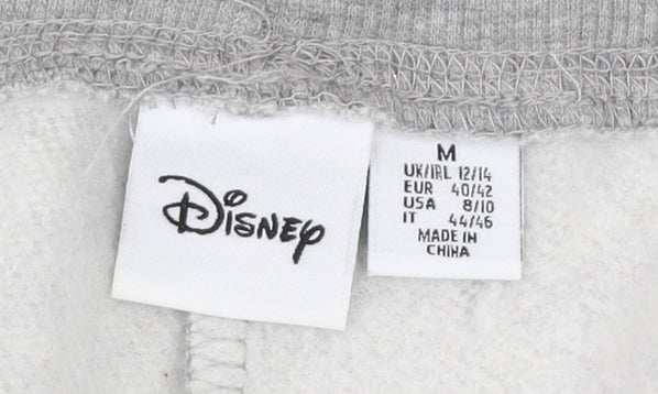 Disney Womens Grey Jogger Sweatpants Size 12-14 Mickey & Minnie Character