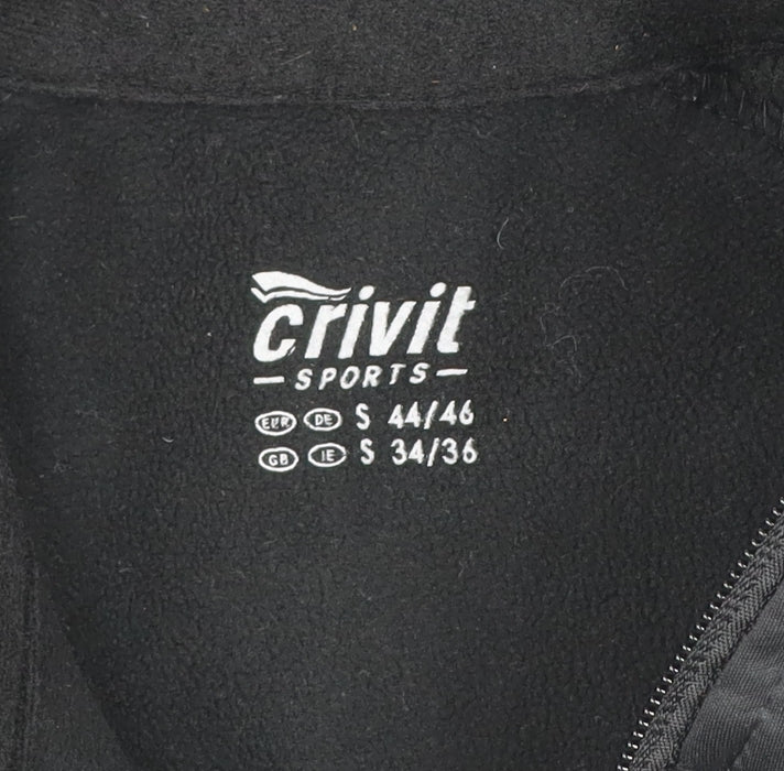 Crivit Men's Black Softshell Sports Jacket S 34/36 Waterproof Windproof