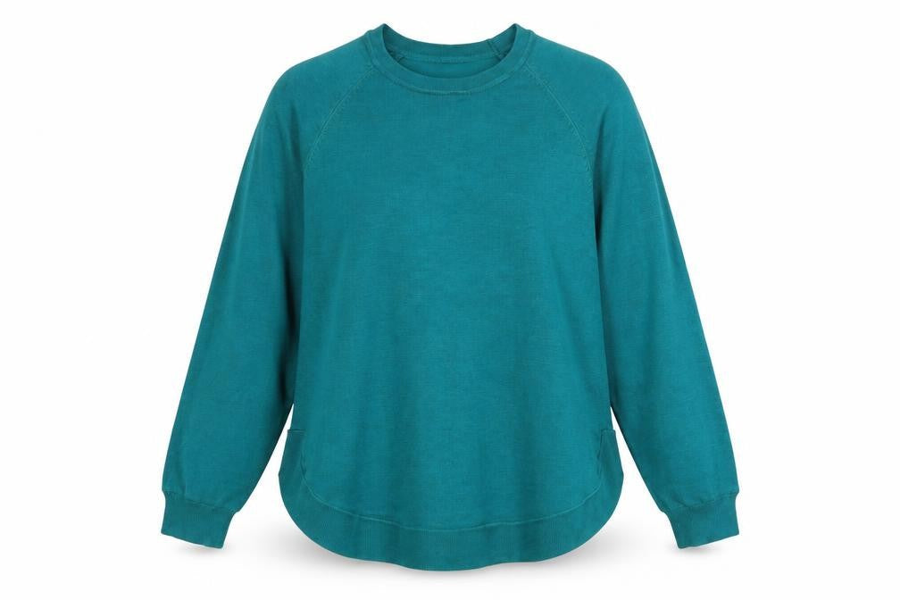 Gallery Women's Green Crew Neck Pullover Jumper UK M