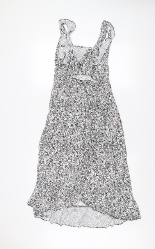 Review Women's Multicoloured Floral Midi Fit & Flare Dress M