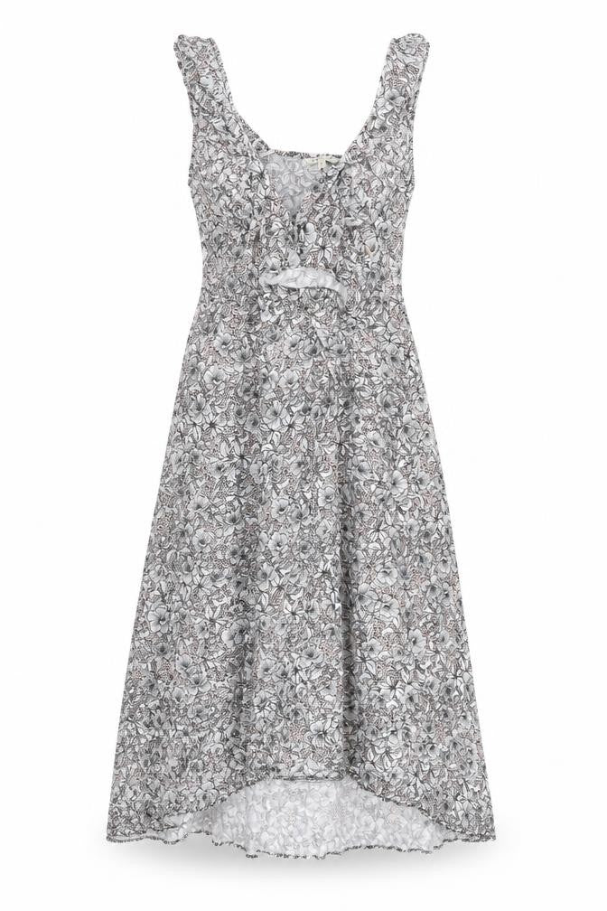 Review Women's Multicoloured Floral Midi Fit & Flare Dress M