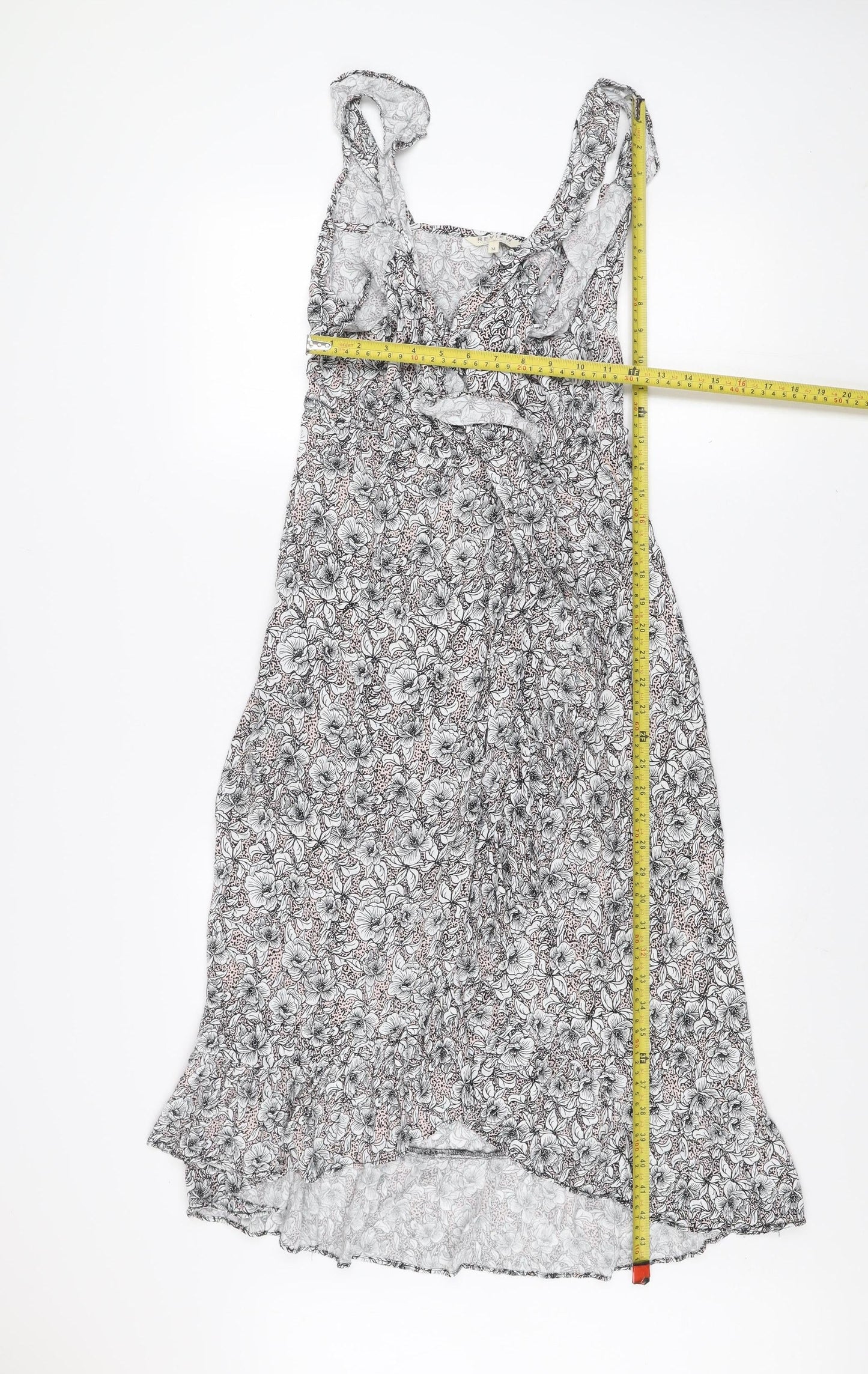 Review Women's Multicoloured Floral Midi Fit & Flare Dress M