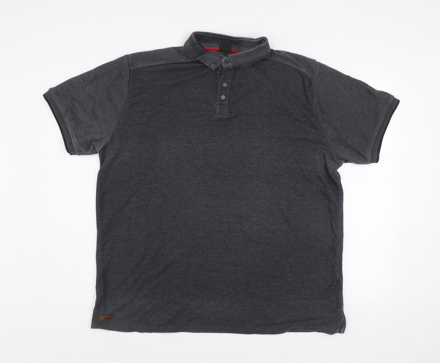 LFC Men’s Grey 2XL Cotton Blend Short Sleeve Polo Shirt