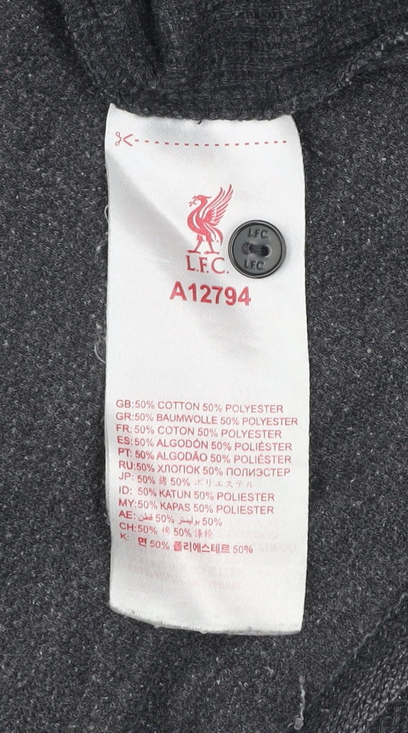 LFC Men’s Grey 2XL Cotton Blend Short Sleeve Polo Shirt