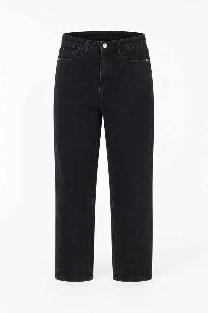 PRETTYLITTLETHING Women Black Size 6 Straight Denim Jeans