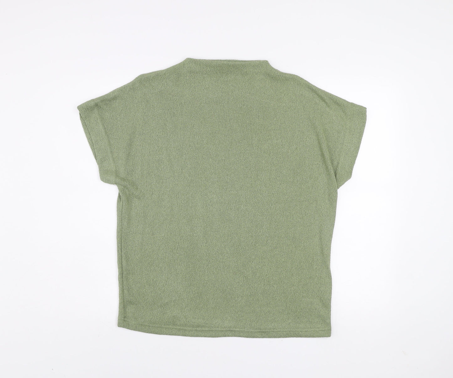Gallery Women Olive Green Short Sleeve Jersey Top Size M