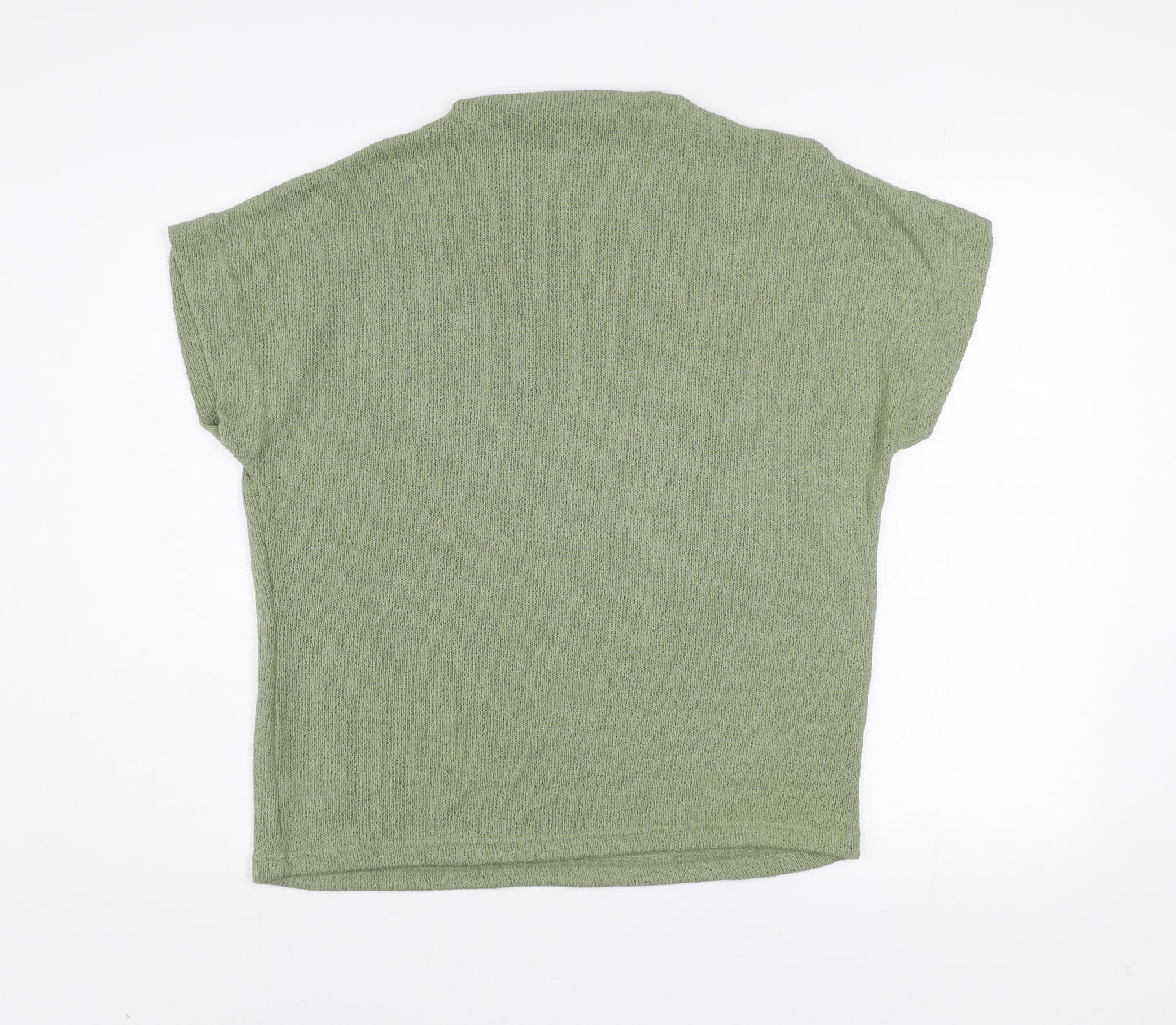 Gallery Women Olive Green Short Sleeve Jersey Top Size M