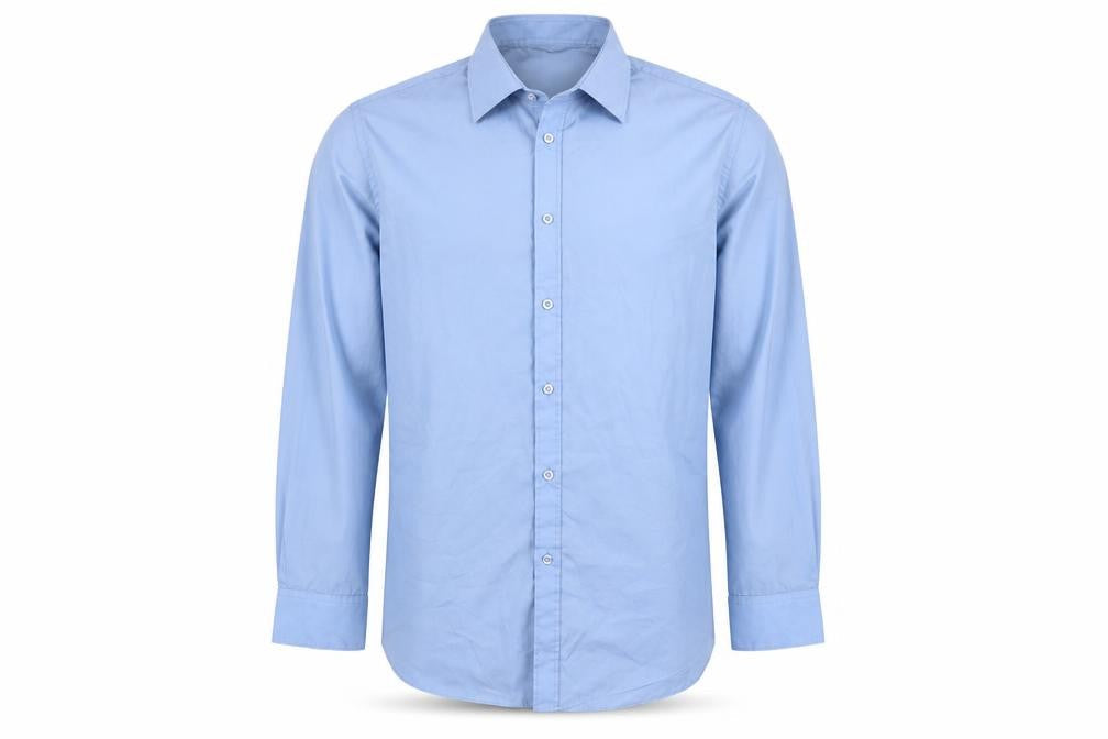 Dunnes Men's Blue Slim Fit Long Sleeve Button-Up Shirt 16.5in 42cm
