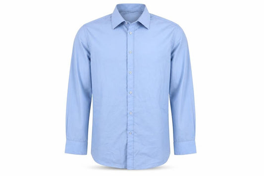 Dunnes Men's Blue Slim Fit Long Sleeve Button-Up Shirt 16.5in 42cm