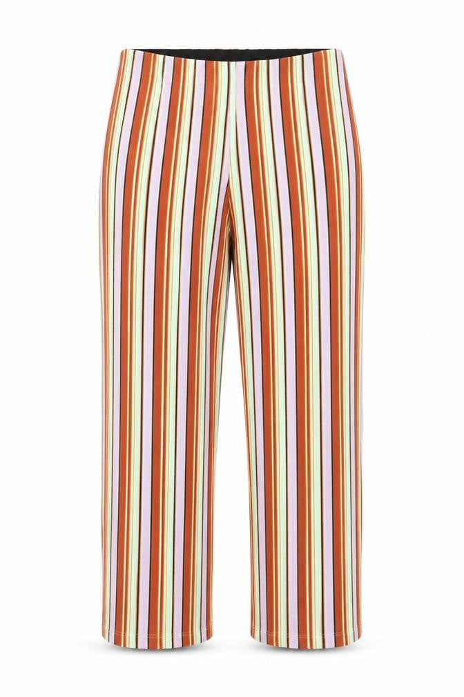 Urban Outfitters Women’s Multicoloured Striped Wide-Leg Trousers M
