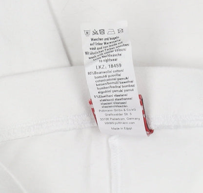Additional view of Disney Minnie Mouse girls’ white cotton stretch capri leggings 4-5 years