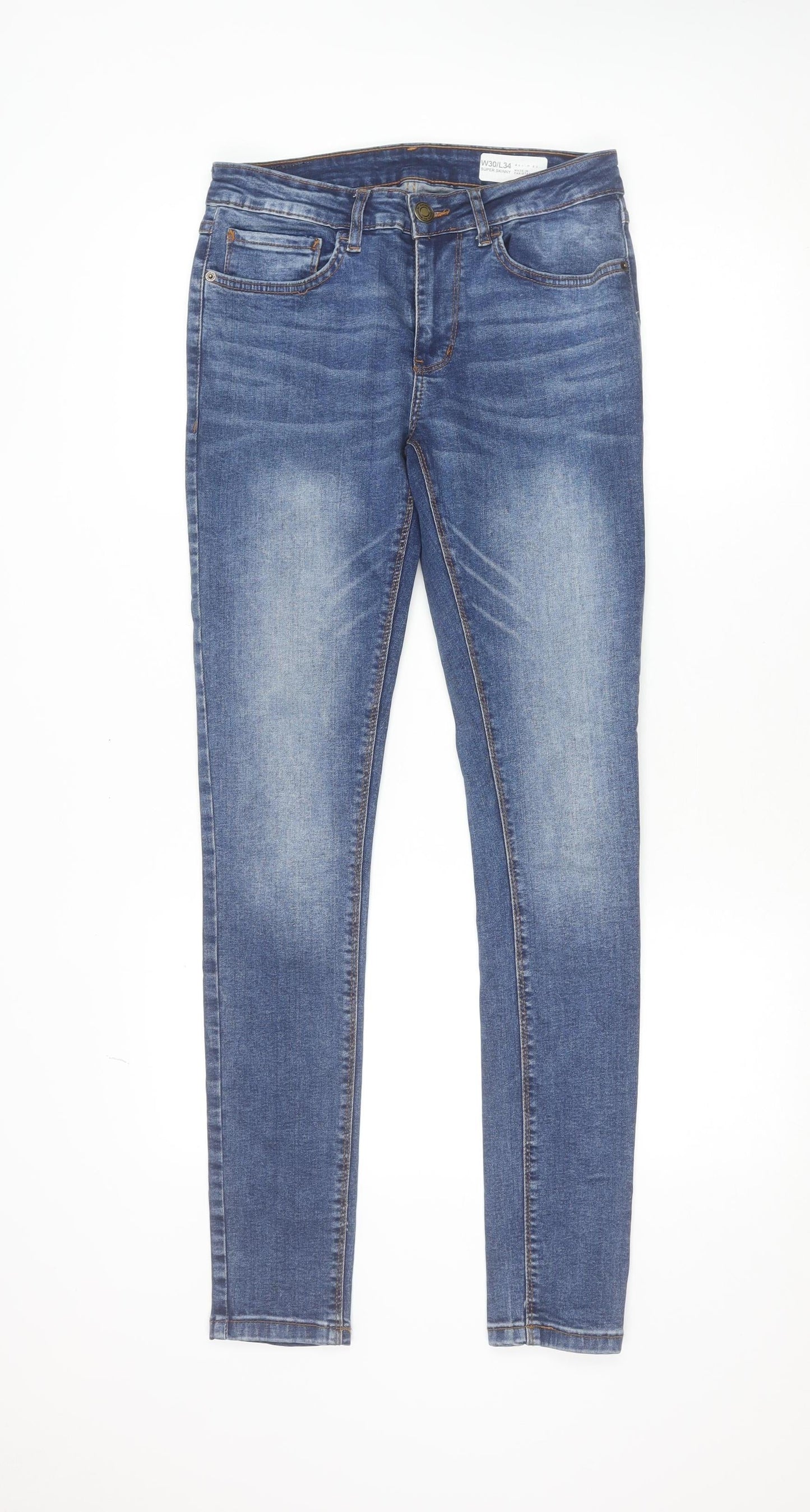 Denim Co Men's Blue Super Skinny Jeans W30 L34