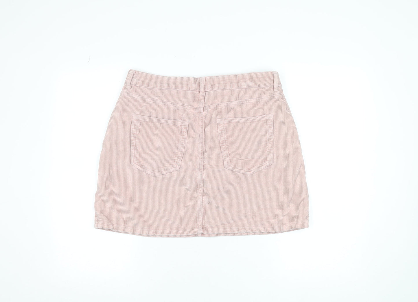 Denim Co. Women Pink Corduroy A-Line Skirt Size 16
