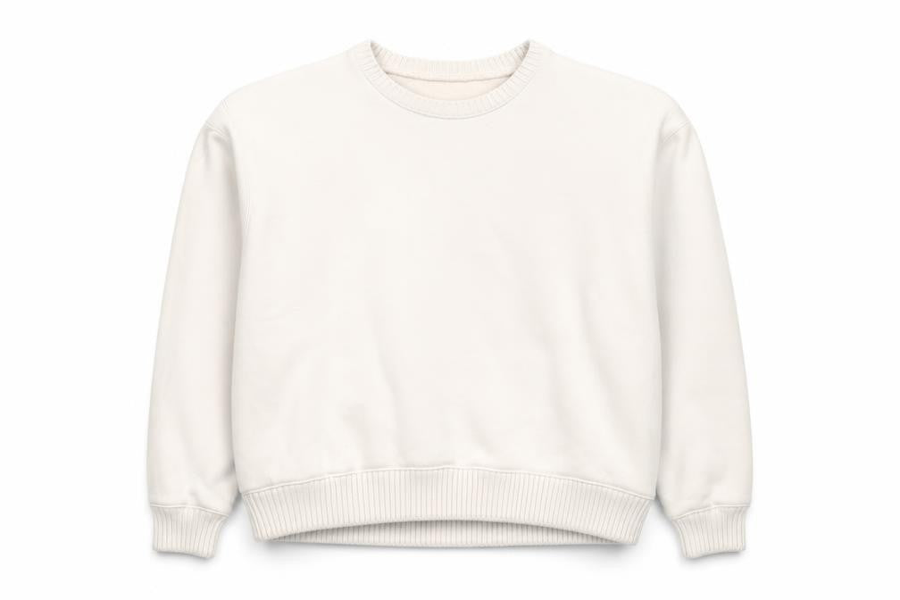 Zara Women's Beige Cotton Pullover Sweatshirt Size S