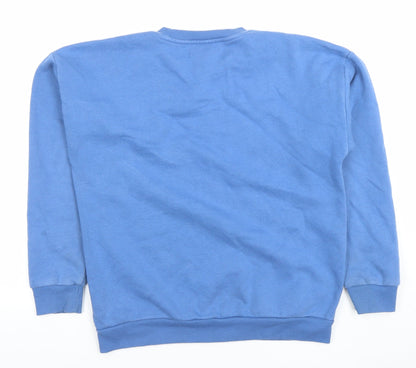 RESERVED Boys Blue Crew Neck Sweatshirt Cotton Blend Eco Aware 12-13 Years