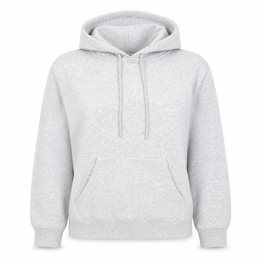 New Look Women Grey Pullover Hoodie Size 8 UK Cotton Blend Casual