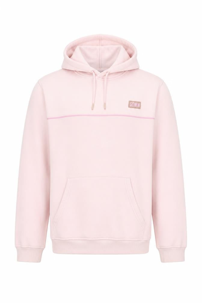 SDMN Womens Pink Pullover Hoodie Medium Cotton Blend Hooded Sweatshirt