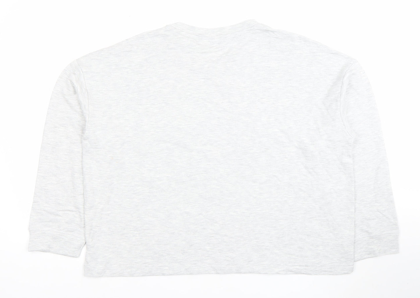 Dunnes Stores Women’s Grey Long Sleeve Basic Jersey T-Shirt Size 16