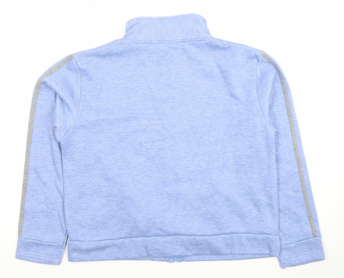 Joie de Vivre Women Blue Full Zip Sweatshirt Size 16-18 Polyester Blend