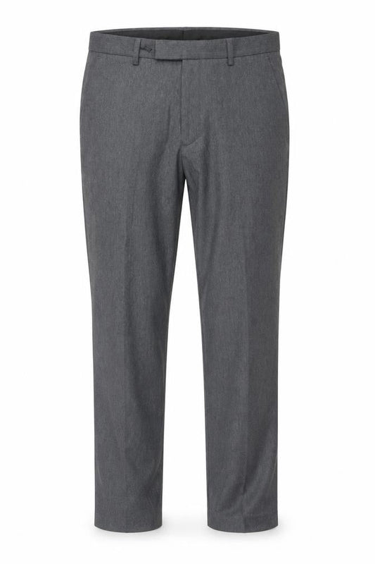 Dunnes Men’s Grey Regular Fit Dress Pants 32W 33L Polyester Blend