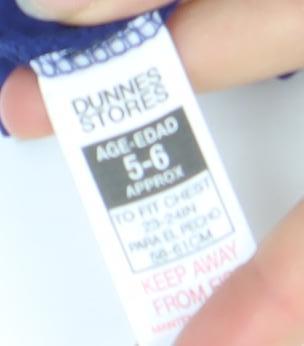 Dunnes Stores Boys Blue Gamer Long Sleeve Cotton T-Shirt 5-6 Years