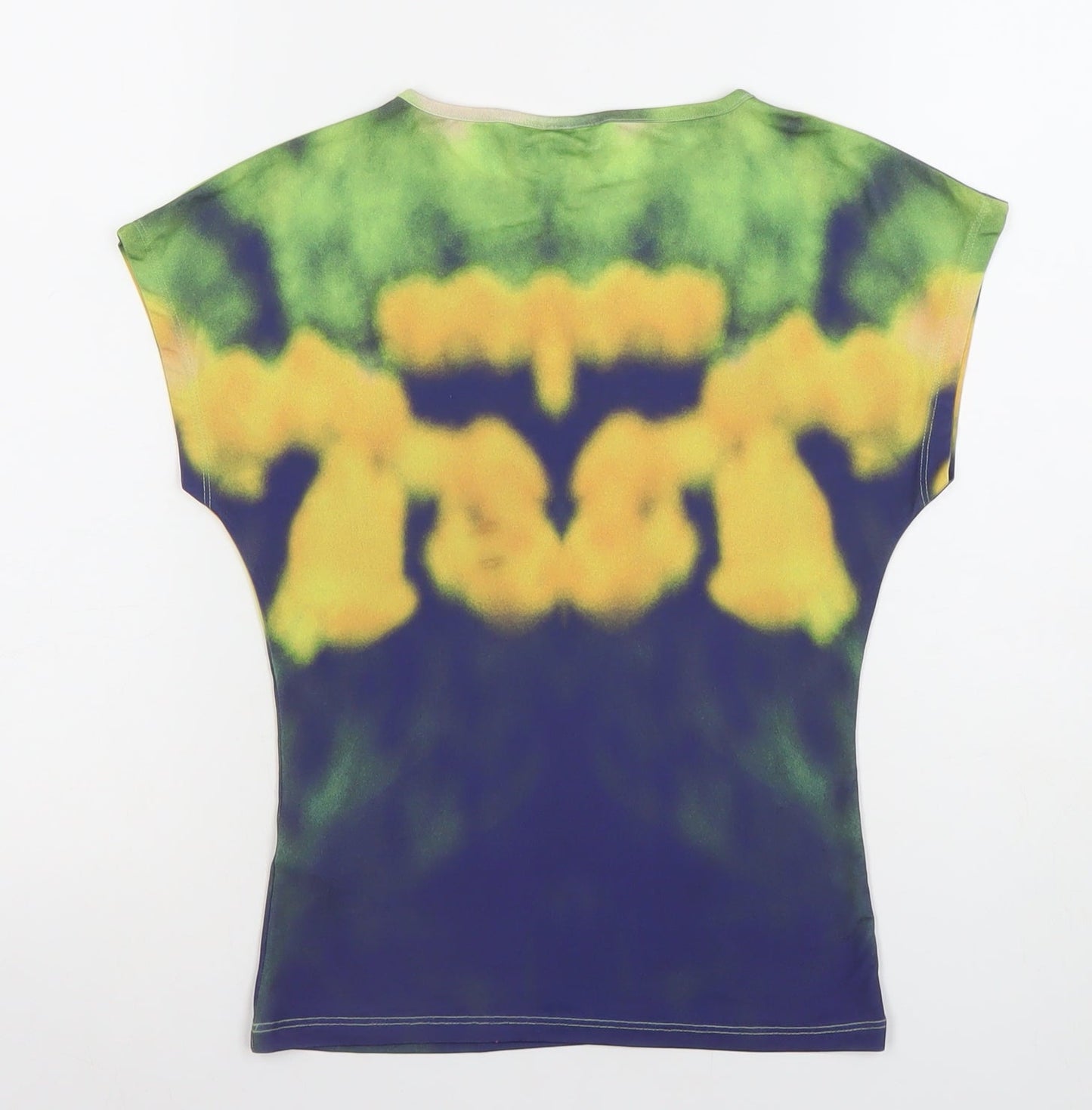 Topshop Women’s Multicoloured Floral Slim Fit T-Shirt Size S