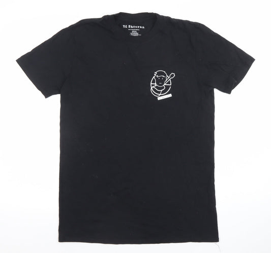 Ed Sheeran Men's Black Medium Graphic Band T-Shirt 2018 Cotton Crew Neck
