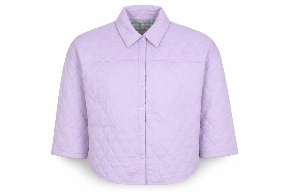 Primark Women Purple Quilted Reversible Jacket Size 10
