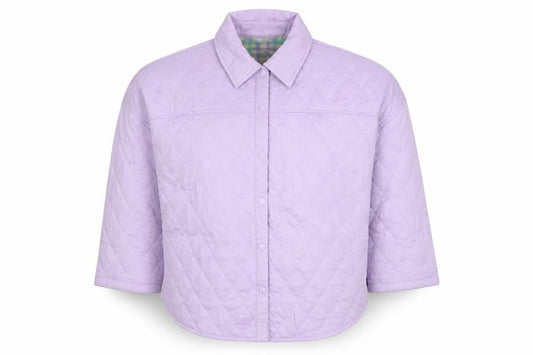 Primark Women Purple Quilted Reversible Jacket Size 10