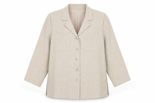 The Pearl Collection Women’s Beige Size 16 Single-Breasted Jacket