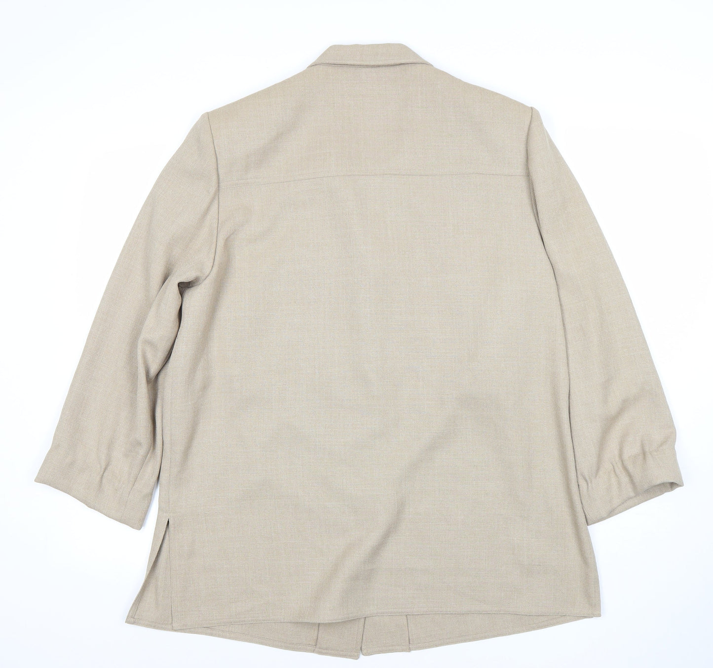 The Pearl Collection Women’s Beige Size 16 Single-Breasted Jacket