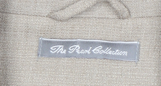 The Pearl Collection Women’s Beige Size 16 Single-Breasted Jacket