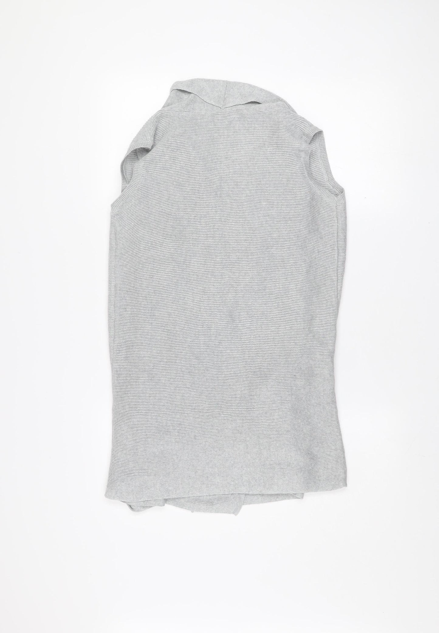 Esmara Women’s Grey Sleeveless Knit Cardigan XS Lightweight Open Front