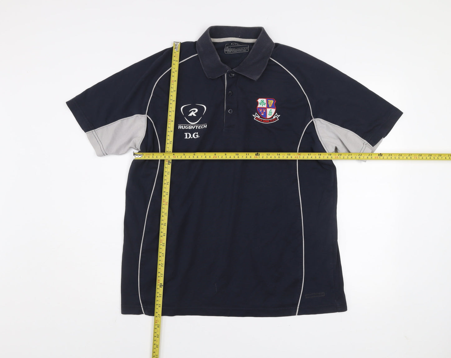 Rugbytech Men's Blue Polo Shirt L Sports Team Karmann Volkswagen