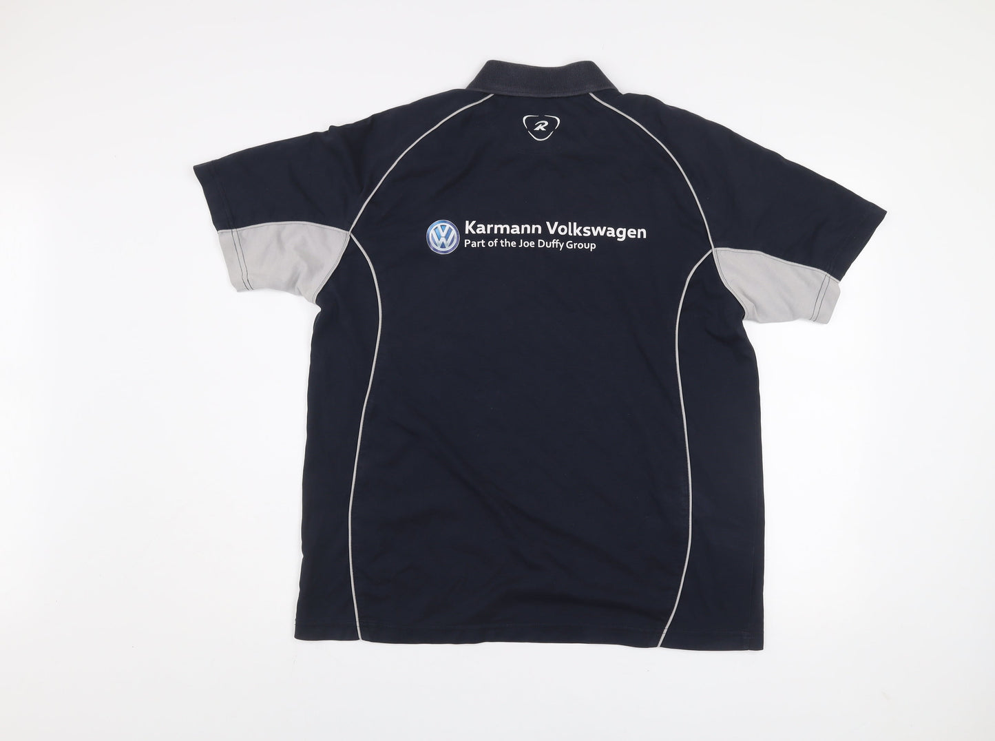 Rugbytech Men's Blue Polo Shirt L Sports Team Karmann Volkswagen