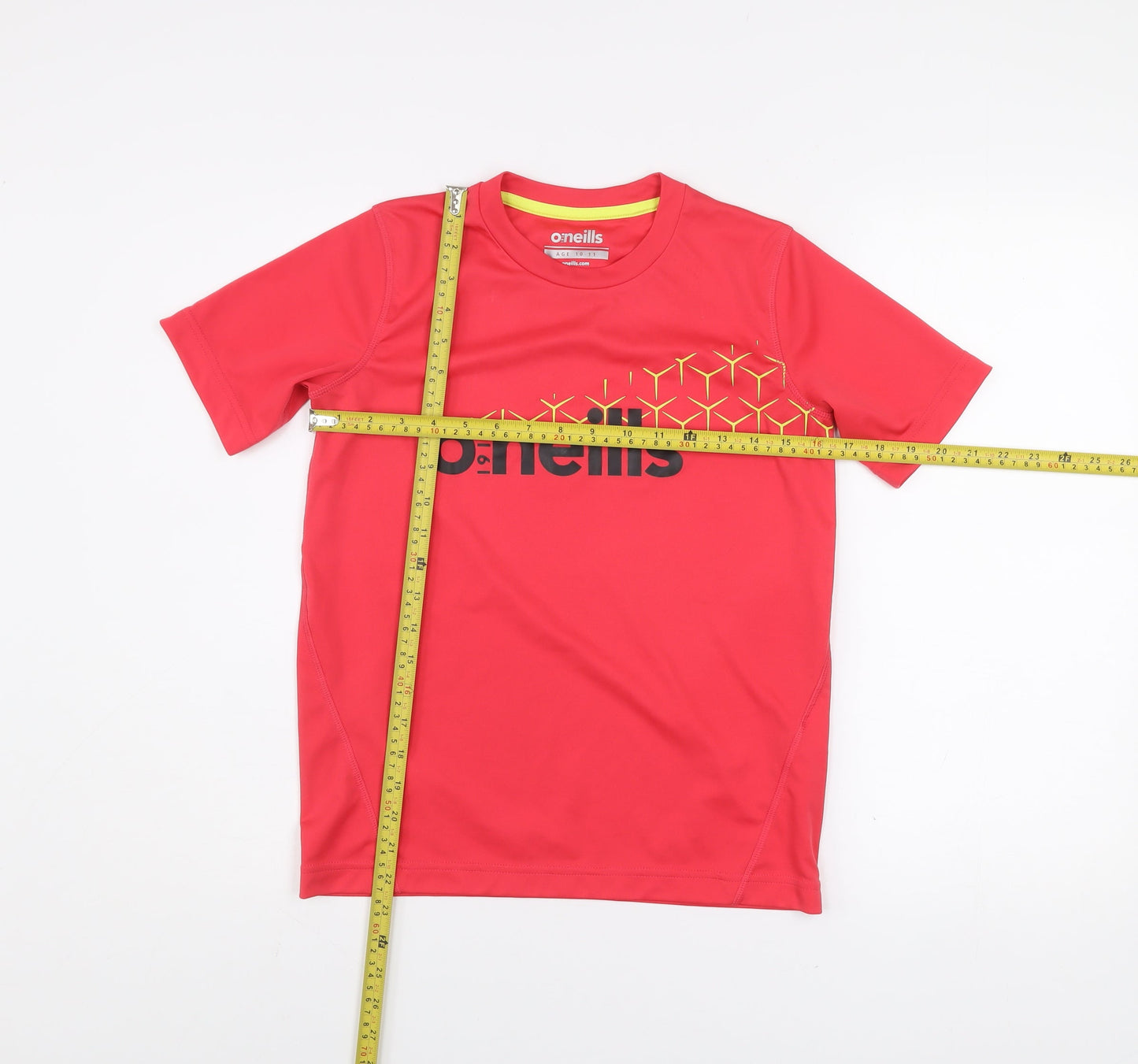 O'Neills Boys Red Short Sleeve Sports T-Shirt 10-11 Years Lightweight Activewear