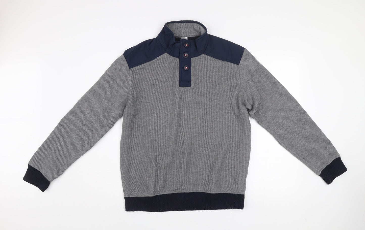 Decathlon Men’s Grey XL Henley Sweatshirt Outdoor Pullover