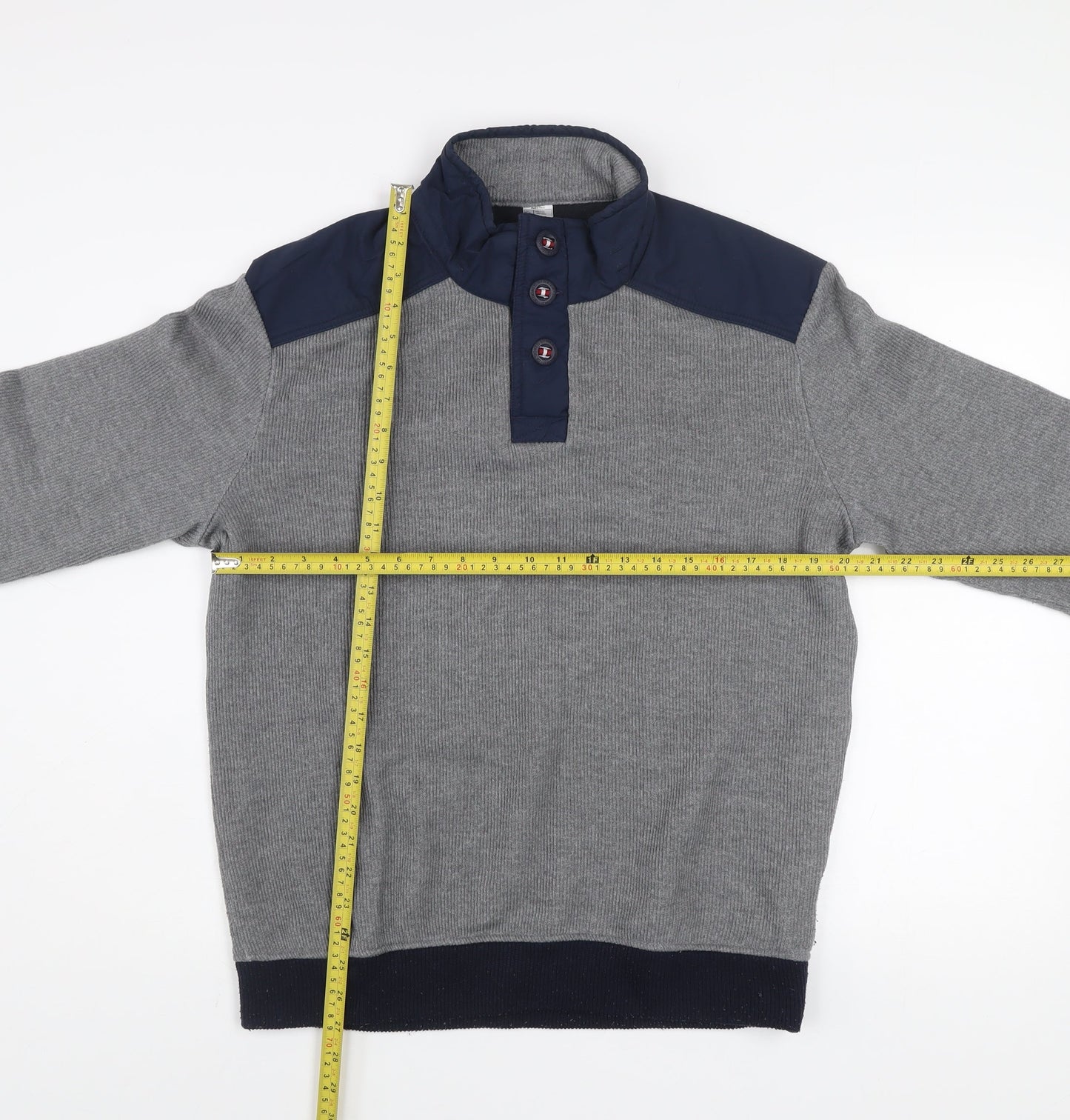 Decathlon Men’s Grey XL Henley Sweatshirt Outdoor Pullover