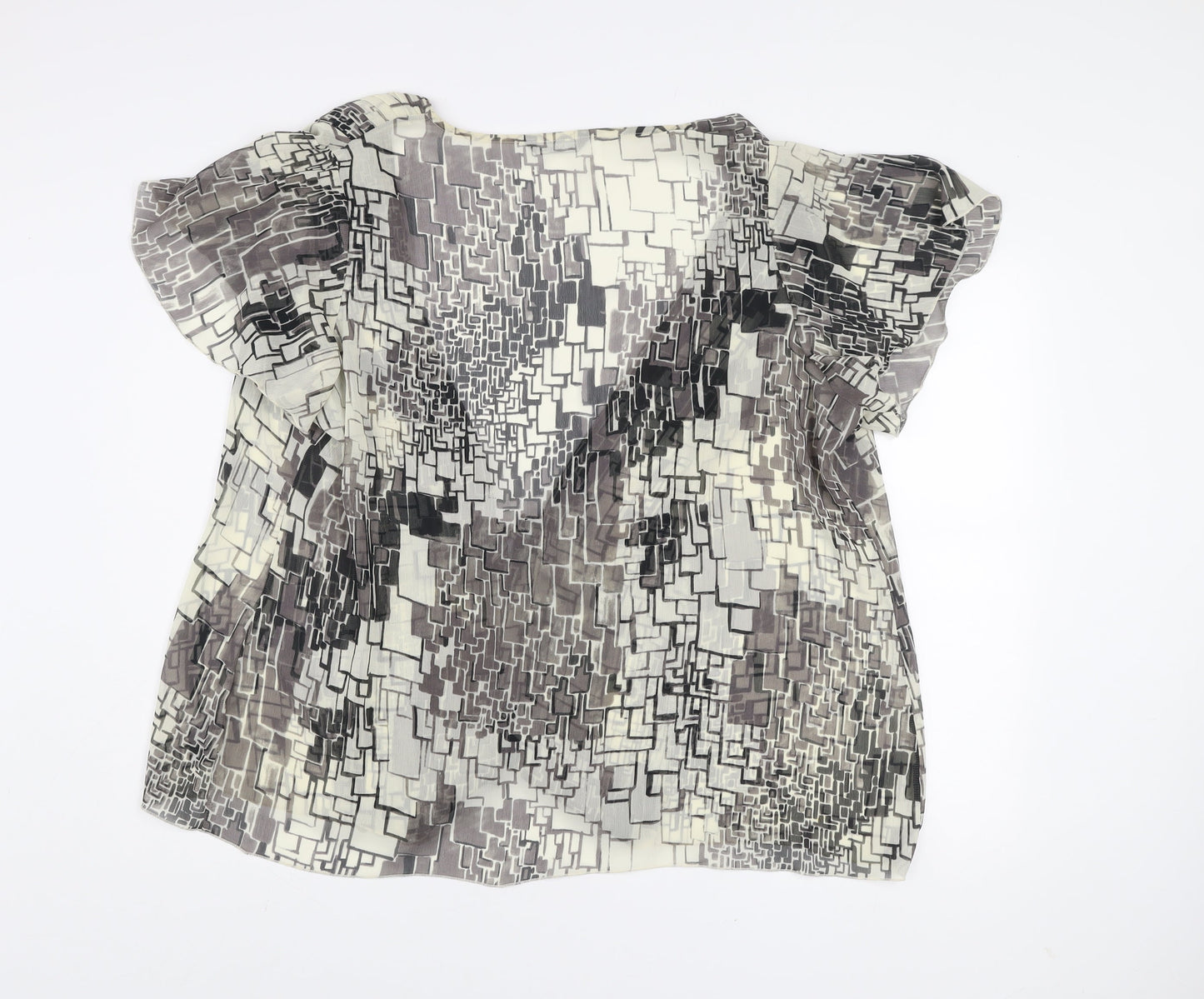 Marks and Spencer Autograph Women’s Multicoloured Geometric Wrap Blouse Size 28