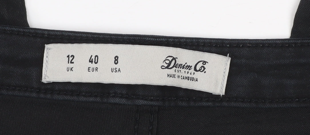 Denim Co. Women's Black Skinny Jeans Size 12 Slim Fit