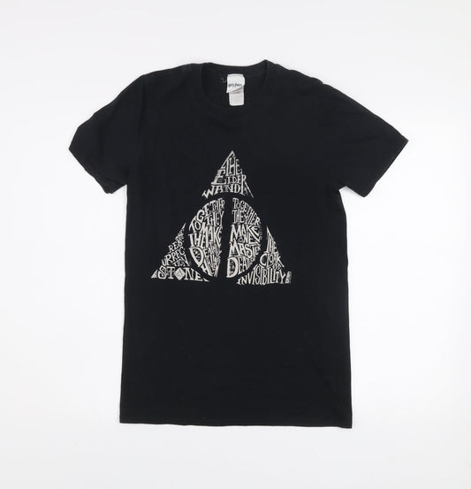 Harry Potter Black Men's Small Graphic Movie T-Shirt