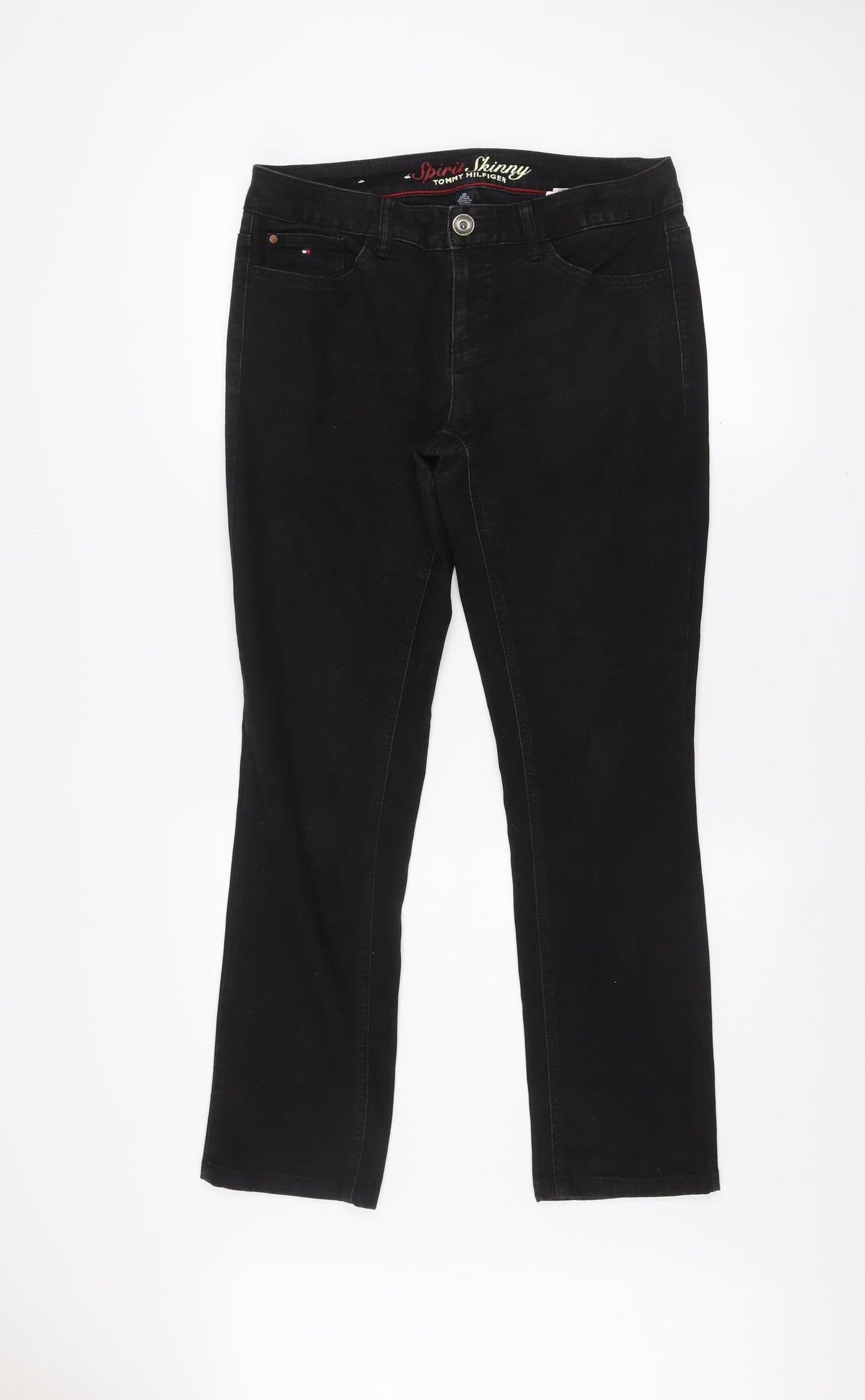 Tommy Hilfiger Women’s Black Skinny Jeans Size 6R Cotton Blend Denim