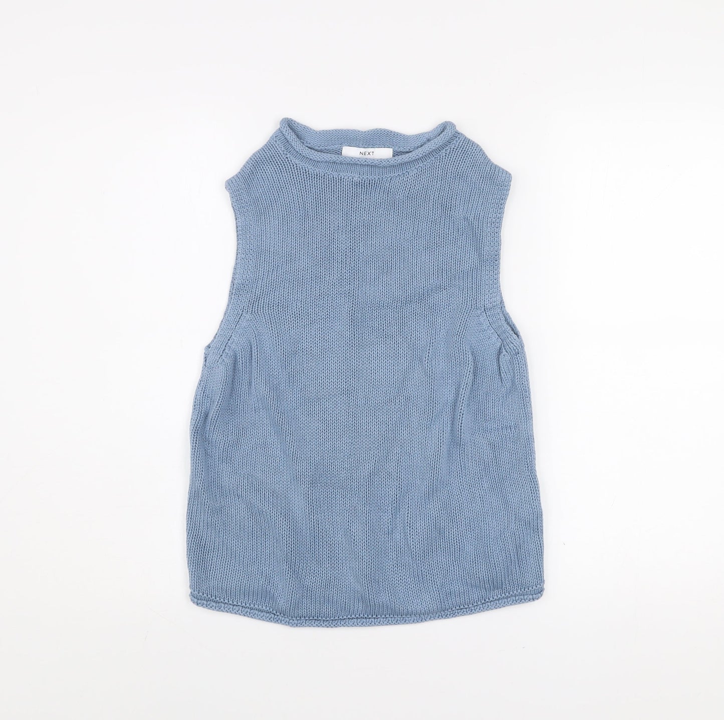 Next Men’s Blue Sleeveless Knitted Cotton Top Size M