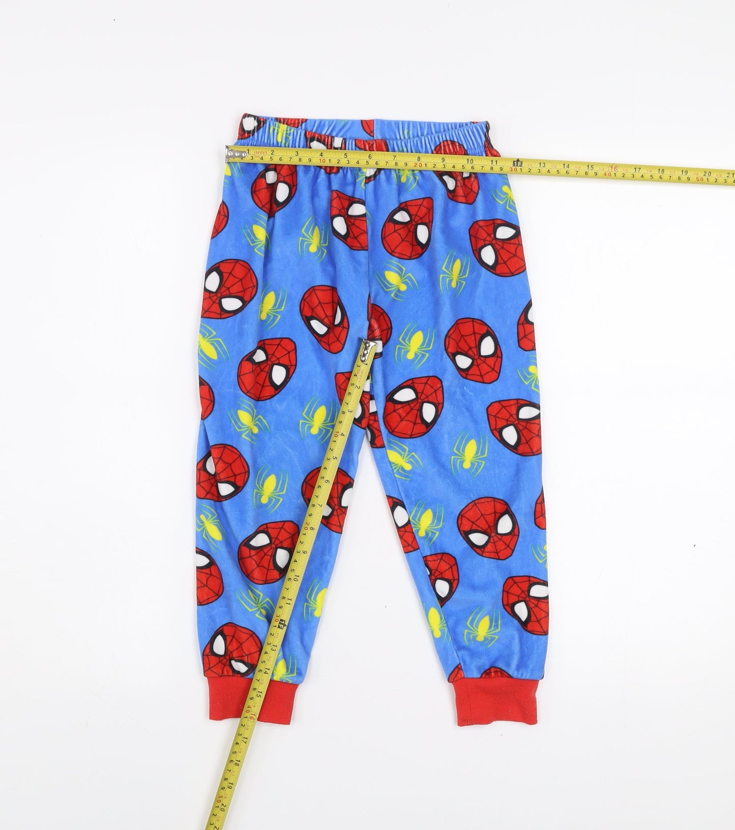 Dunnes Stores Boys Blue Spider-Man Fleece Pyjama Pants 5-6 Years
