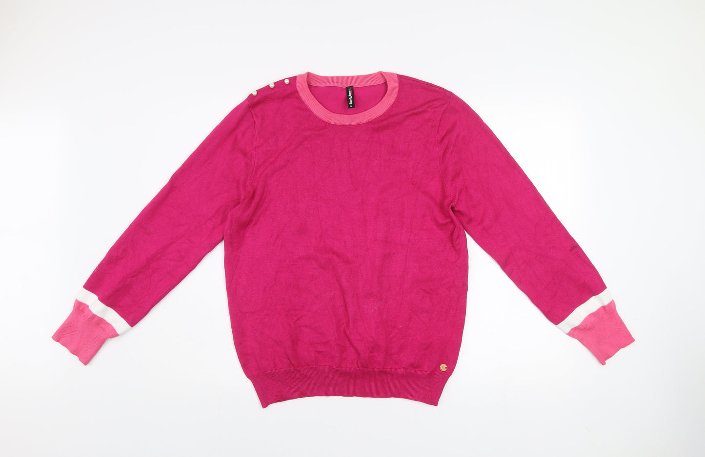 Rant & Rave Women's Pink Crew Neck Pullover Jumper Size 14