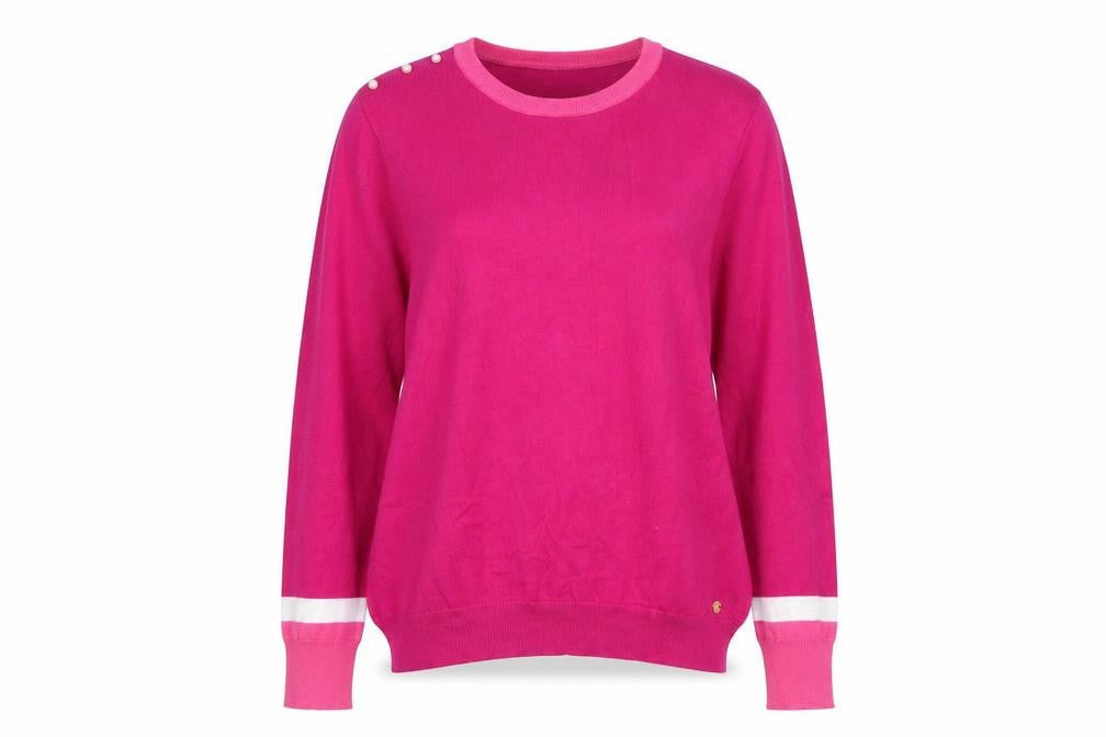 Rant & Rave Women's Pink Crew Neck Pullover Jumper Size 14
