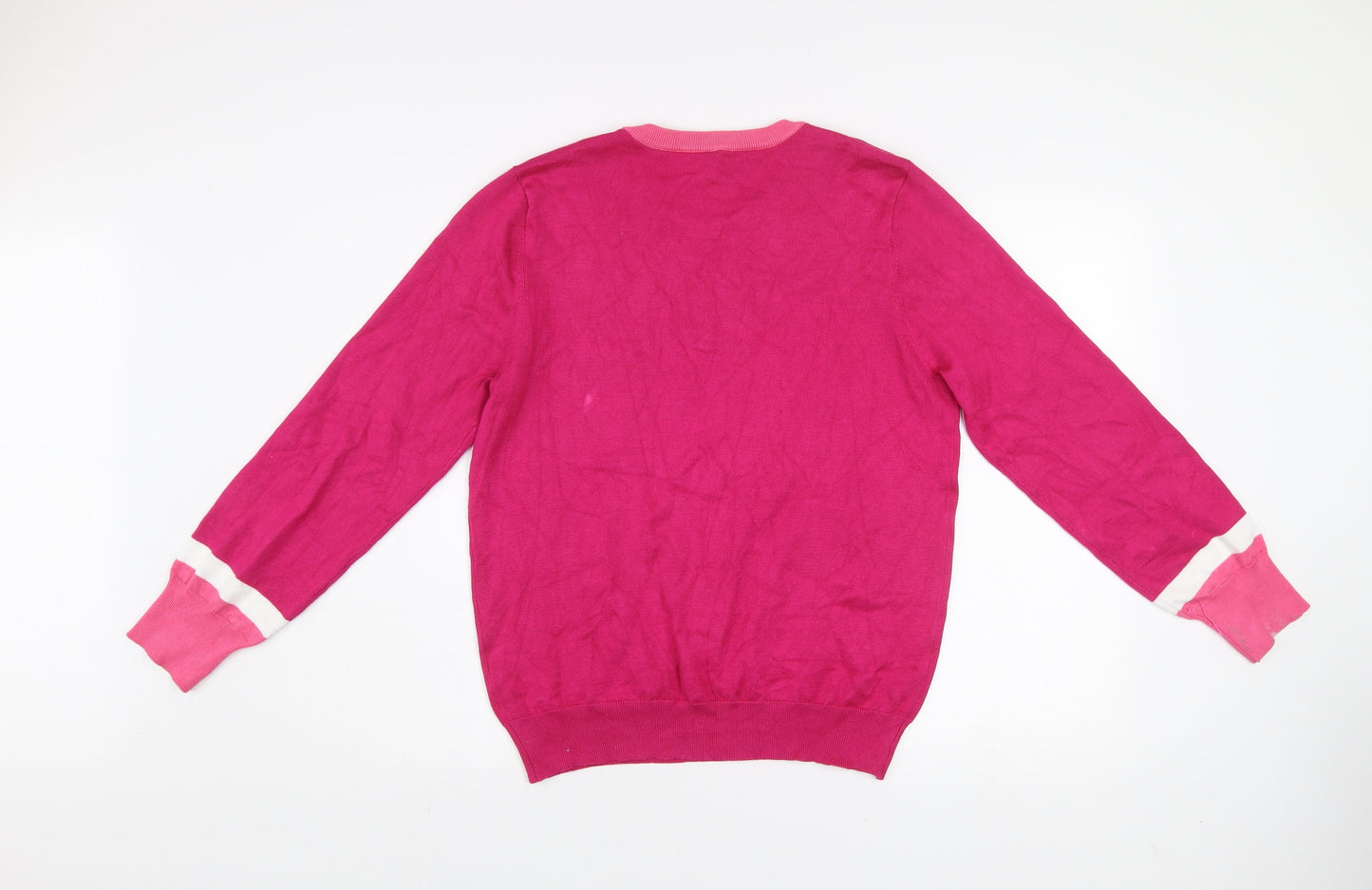 Rant & Rave Women's Pink Crew Neck Pullover Jumper Size 14
