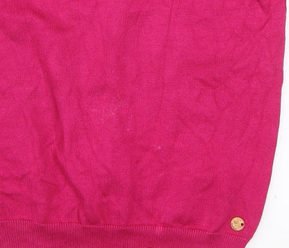 Rant & Rave Women's Pink Crew Neck Pullover Jumper Size 14