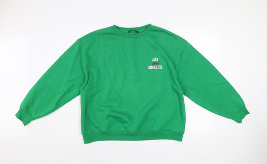 Dunnes Women’s Ivy Green Pullover Sweatshirt Size L